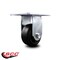 Service Caster 4 Inch Heavy Duty Top Plate Rubber on Steel Rigid Caster with Roller Bearing SCC SCC-35R420-RSR - alternate 6